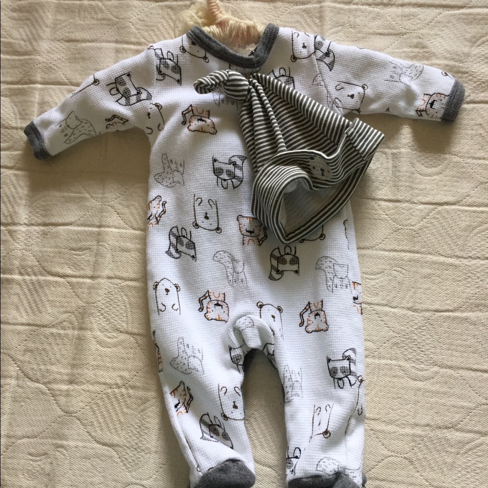 Newborn Footed Onesie Animal Baby Clothes